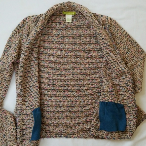 Sigrid Olson knobby tweed button up Sweater Jacket - Picture 9 of 12